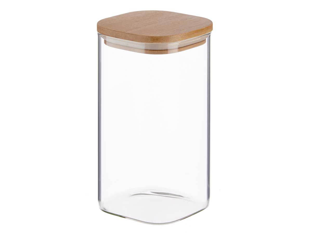 Tarro borosilicato con tapa bambú 1500ml