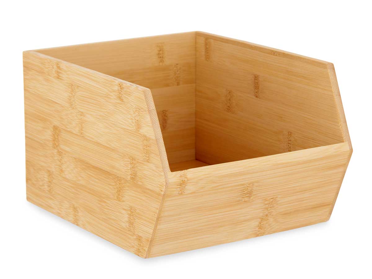 Organizador apilable bambú 25cm