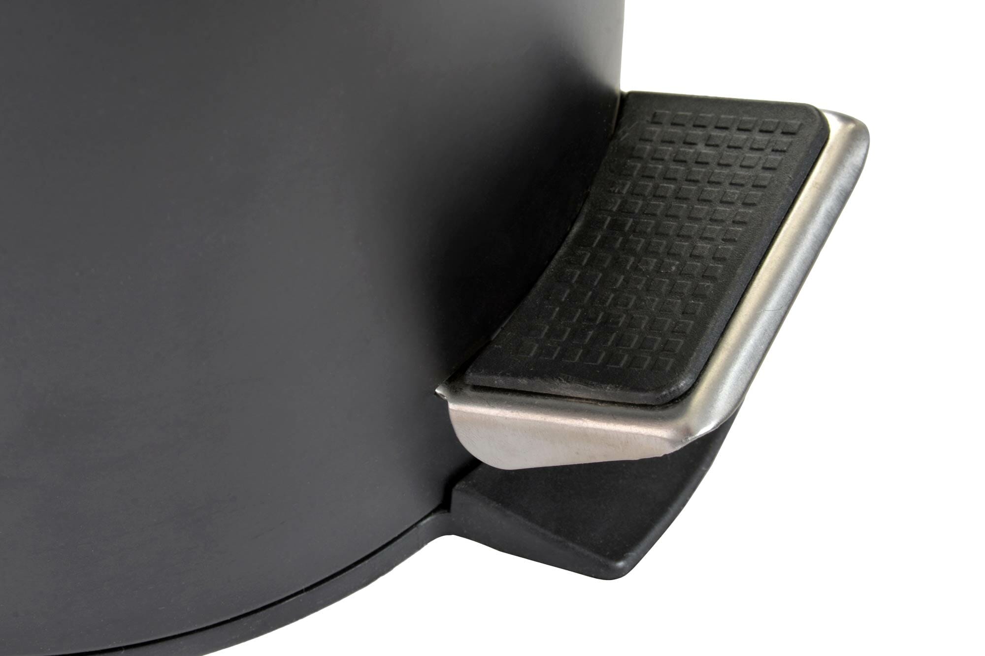 Papelera metal negro y bambú - Imagen 3