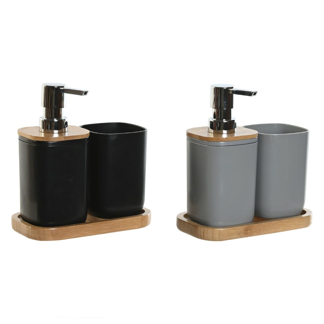 Dispensador y portacepillos con bandeja