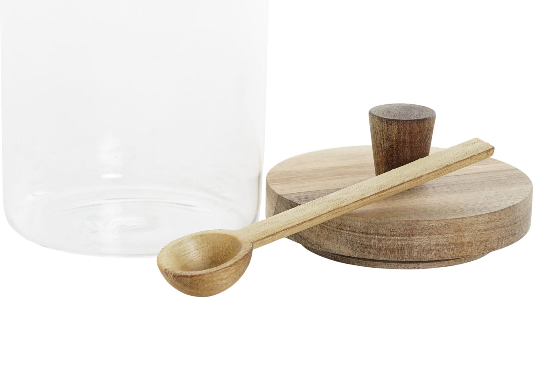Bote borosilicato y acacia con cuchara - Imagen 3