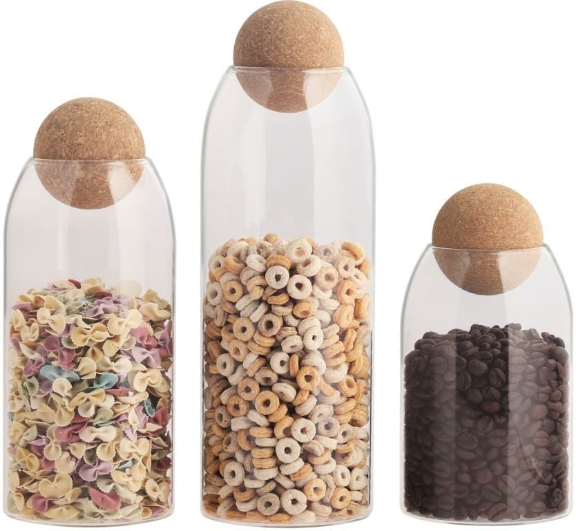 Set 3 botes de borosilicato y corcho - Imagen 5